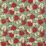 Decor Fabric Tapestry Fabric two-tone poinsettias – light beige/red,  thumbnail number 1