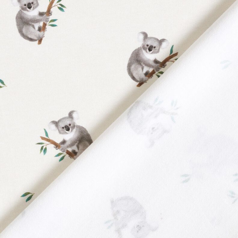 GOTS Cotton Jersey Koala Digital Print – ivory,  image number 4