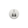 Anchor Embellishment [ Ø 12 mm ] – silver metallic,  thumbnail number 1
