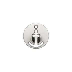 Anchor Embellishment [ Ø 12 mm ] – silver metallic, 