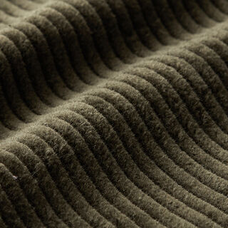 Chunky Corduroy pre-washed Plain – dark olive, 