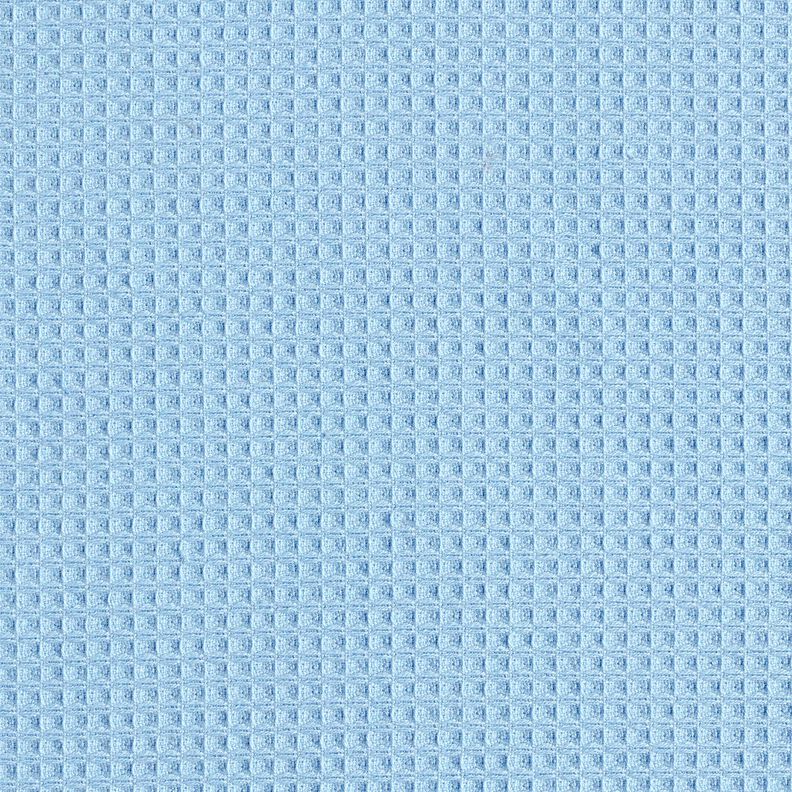 Towelling Fabric/Waffle Piqué Plain – light blue,  image number 6