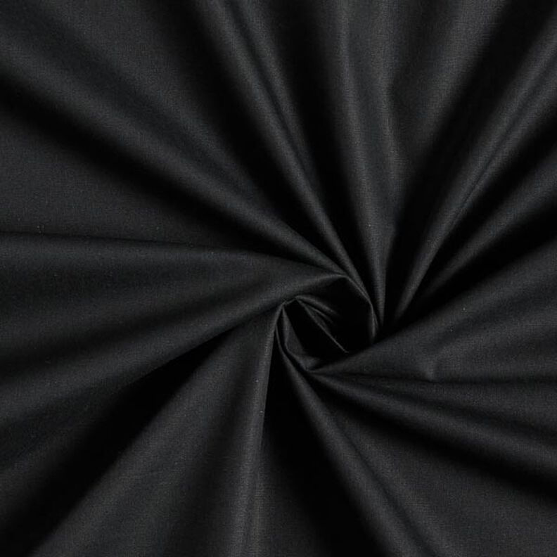 Cotton Poplin Plain – black,  image number 1