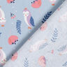 Cotton Poplin royal owls – silver blue,  thumbnail number 5