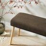 Upholstery Fabric Velvet look – dark taupe,  thumbnail number 6