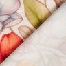 Viscose Linen Blend Flowers and climbing roses – natural/fire red,  thumbnail number 4