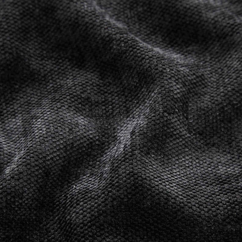 Thermal curtain fabric Chenille – black,  image number 3