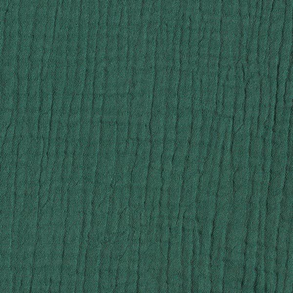 GOTS Triple-Layer Cotton Muslin – dark green,  image number 4