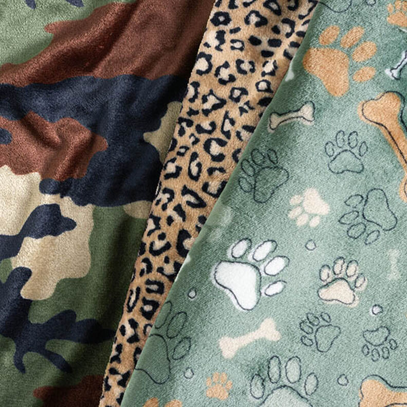 Cosy Fleece Leopard Print – medium brown,  image number 5