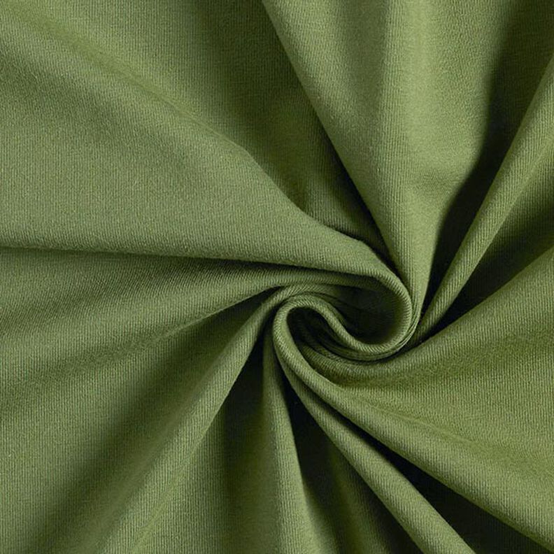 Medium Cotton Jersey Plain – olive, image number 1