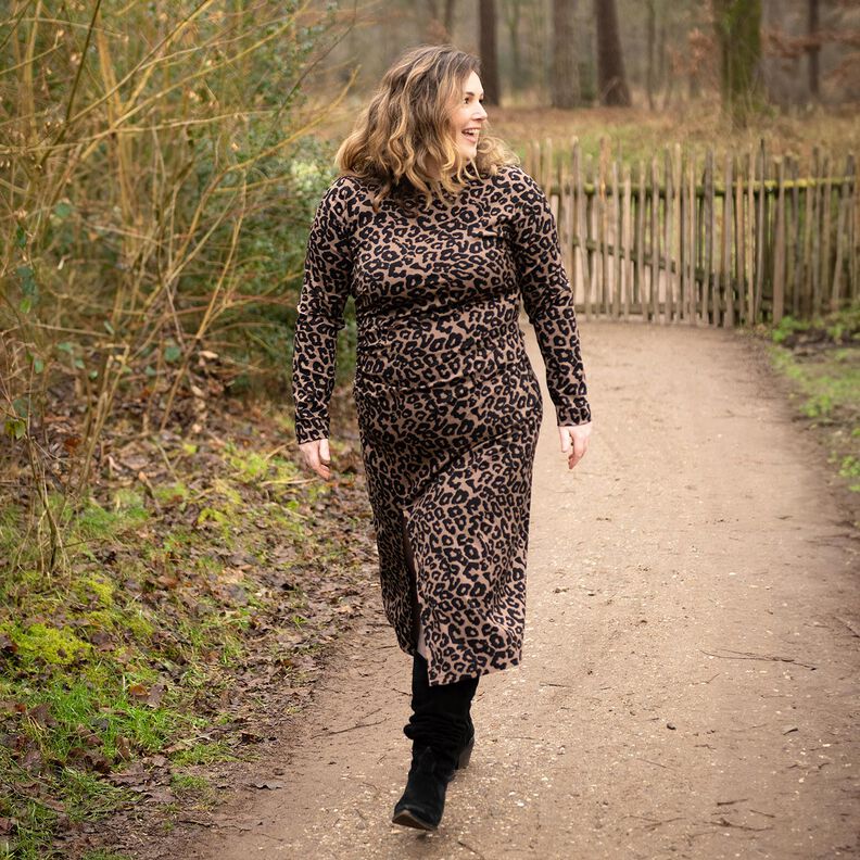 Viscose Stretch leopard print | Poppy Fabrics – brown, image number 5