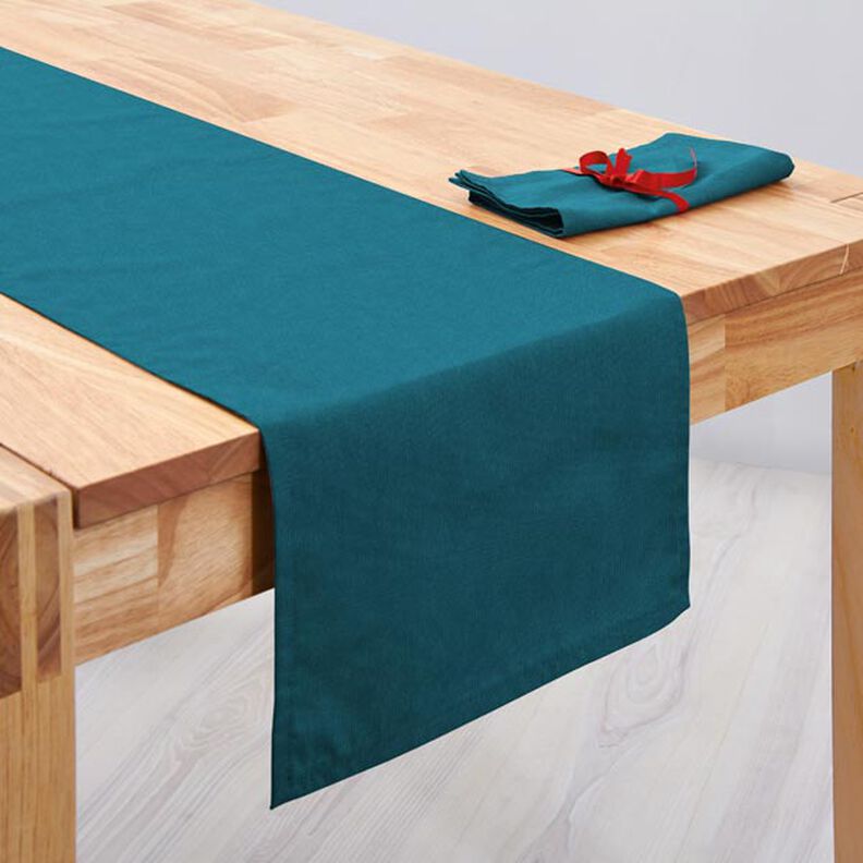Decor Fabric Canvas – petrol,  image number 4