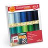 Sew-All Thread Set [ 100m | 10 pieces ] | Gütermann creativ – green/blue,  thumbnail number 1