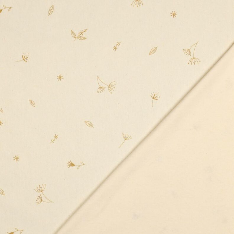 GOTS Cotton Jersey Branches and plants | Poppy Fabrics – cream/fawn, image number 4