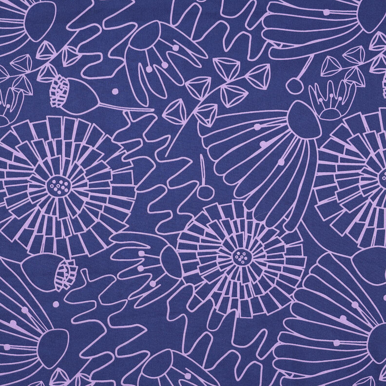 Cotton Poplin Eden | Nerida Hansen – navy blue/mauve,  image number 1
