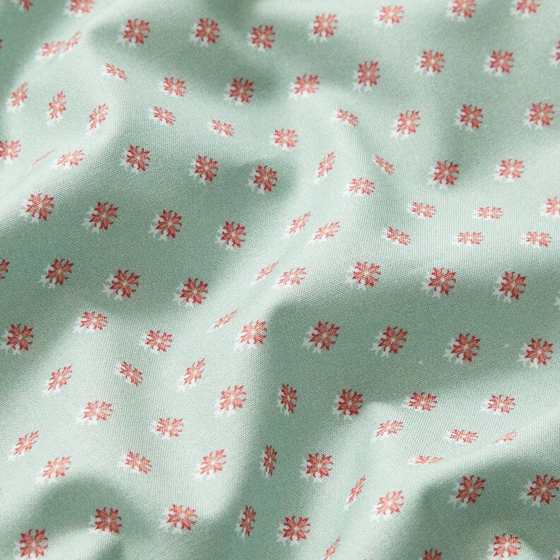Cotton Poplin Mini spikes – pale mint/dark dusky pink,  image number 2