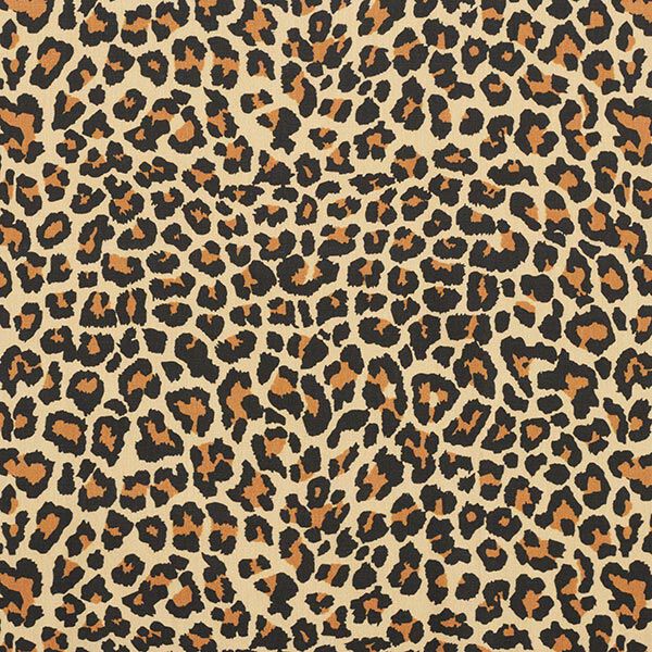 Decor Fabric Cotton Satin Leopard Print – brown,  image number 1