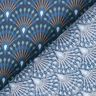 Coated Cotton peacock fan look – blue,  thumbnail number 5