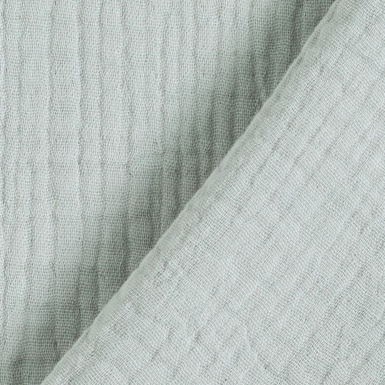 GOTS Triple-Layer Cotton Muslin – dove blue,  image number 5