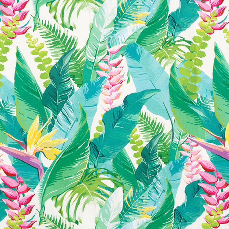 Outdoor Fabric Canvas Tropical Jungle – turquoise,  image number 1
