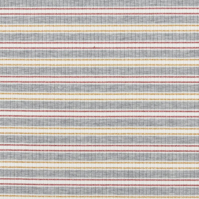 glitter stripes ribbed jersey – grey,  image number 1