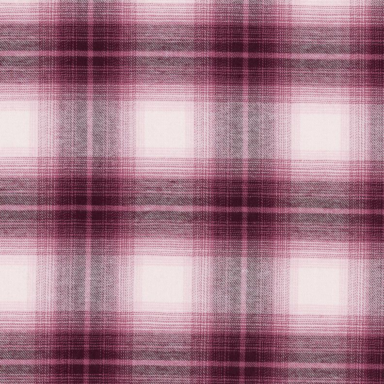Checked cotton-viscose-flannel – hollyhock,  image number 1