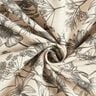 Decor Fabric Half Panama Flowers and grasses – natural/black,  thumbnail number 4