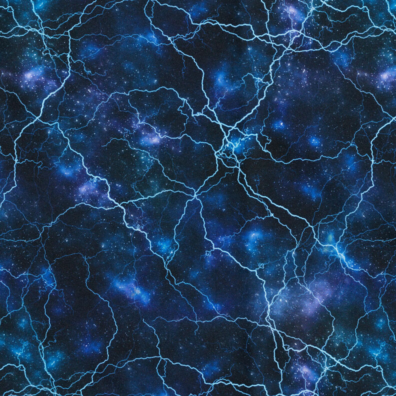 Softshell Thunderstorm Digital Print – midnight blue,  image number 1