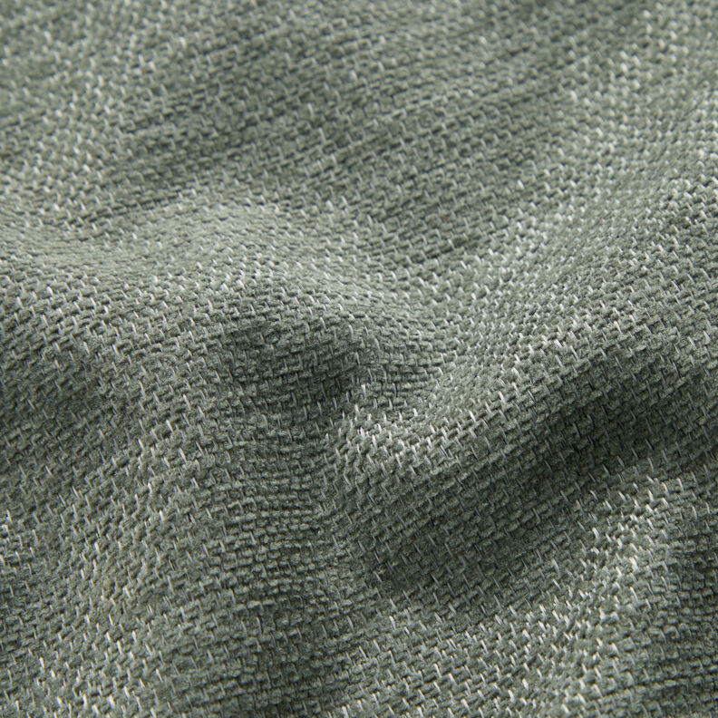 Upholstery Fabric Chenille Mottled – reed/silver grey,  image number 2