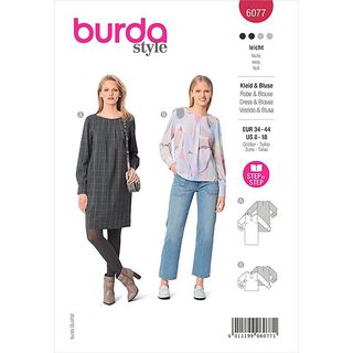 Dress, Burda 6077 | 34-44, 