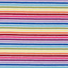 Cotton Jersey Rainbow Stripes – white/colour mix,  thumbnail number 1