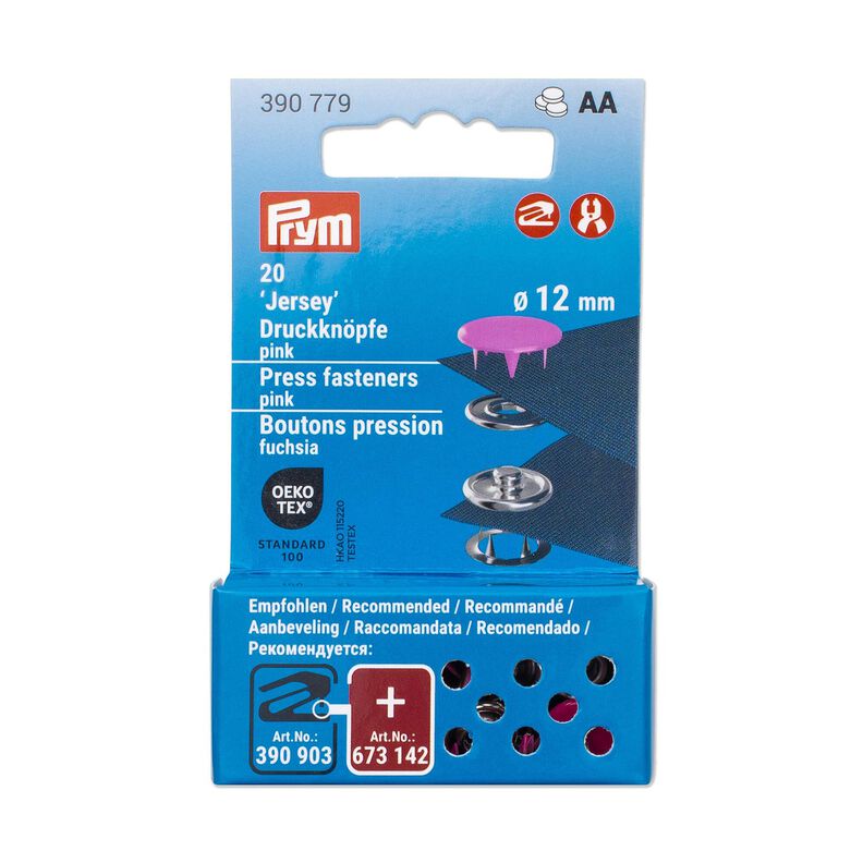 Jersey snap fasteners [12 mm] | Prym – pink,  image number 3