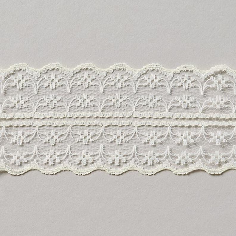 Voile Lace Seam Tape [48 mm] - off-white,  image number 1