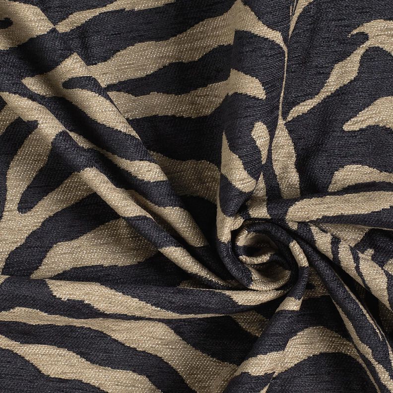 Upholstery Fabric Jacquard Zebra – khaki/black, image number 3
