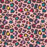 Brushed Sweatshirt Fabric Colourful Leopard Print – pink,  thumbnail number 1