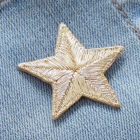 Patch Star – metallic gold, 