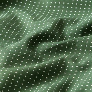Cotton Poplin Little Dots – dark green/white, 