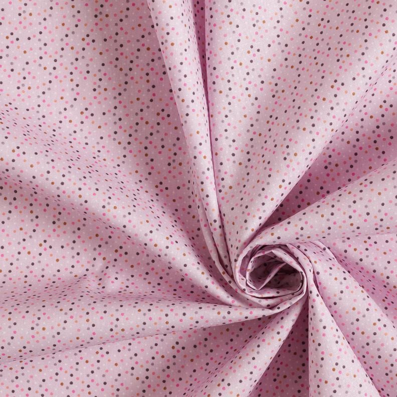 Cotton Poplin colourful mini dots – pastel violet,  image number 3