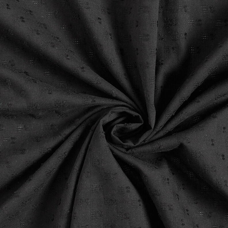 Ajour dobby cotton – black,  image number 4