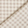 Textured check cotton fabric – white/cashew,  thumbnail number 5