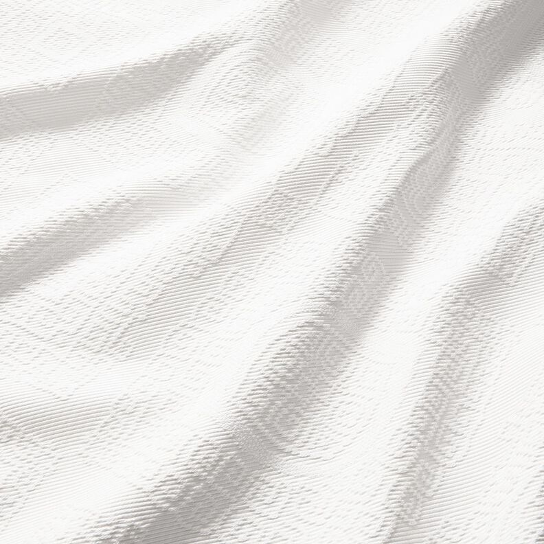 Decor Fabric Jacquard decorative diamonds 275 cm – white, image number 2