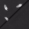 Cotton Jersey Feathers – black,  thumbnail number 4
