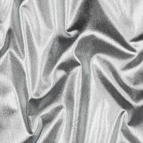 Cotton Poplin Foil-finished Plain – metallic silver, 