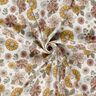 Double Gauze/Muslin Retro Flowers – white,  thumbnail number 3