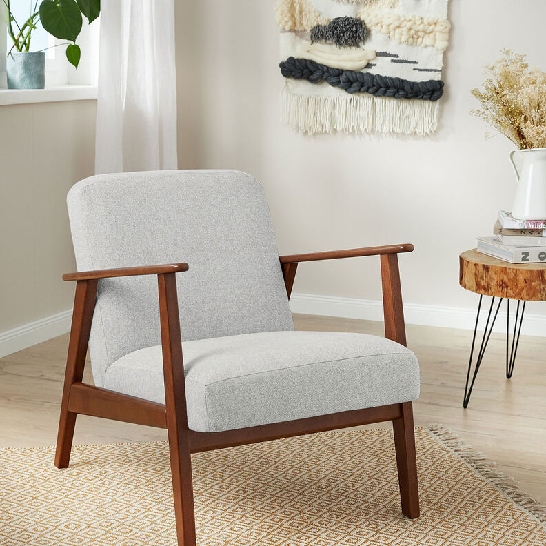 Upholstery Fabric special web structure – misty grey,  image number 6