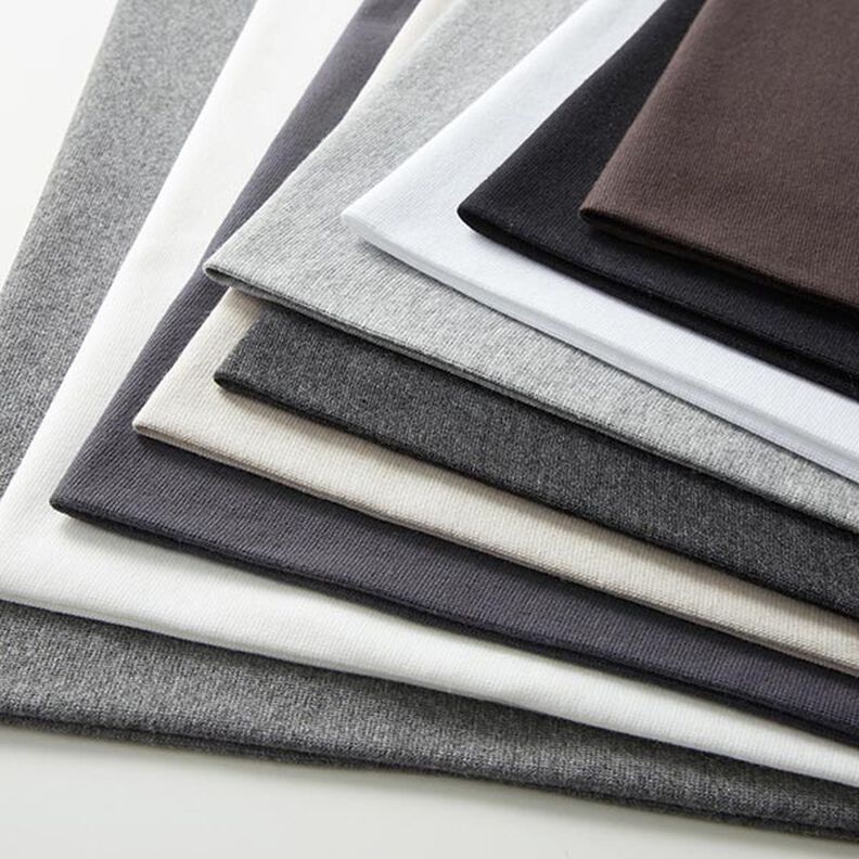 Cuffing Fabric Plain – dark taupe,  image number 7