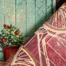 Decorative Panel Tapestry Fabric Bicycle – light beige/carmine,  thumbnail number 4