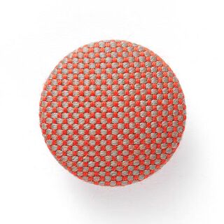 Covered Button - Outdoor Decor Fabric Agora Panama - red, 