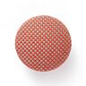 Covered Button - Outdoor Decor Fabric Agora Panama - red,  thumbnail number 1