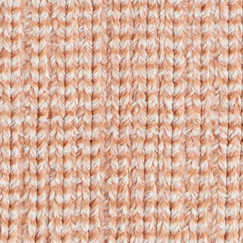 Chunky Knit-Look Faux Fur – apricot,  image number 1